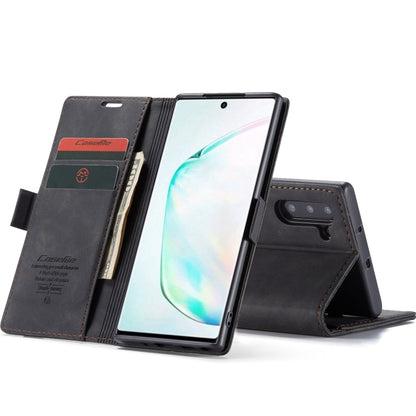 CaseMe-013 ซองหนังพลิกแนวนอนมัลติฟังก์ชั่นพร้อมช่องเสียบการ์ดและตัวยึด, For Galaxy Note 10