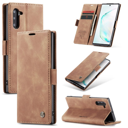 CaseMe-013 ซองหนังพลิกแนวนอนมัลติฟังก์ชั่นพร้อมช่องเสียบการ์ดและตัวยึด, For Galaxy Note 10