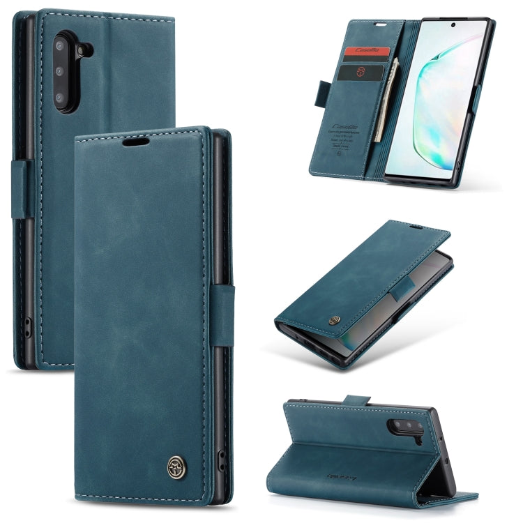CaseMe-013 ซองหนังพลิกแนวนอนมัลติฟังก์ชั่นพร้อมช่องเสียบการ์ดและตัวยึด, For Galaxy Note 10