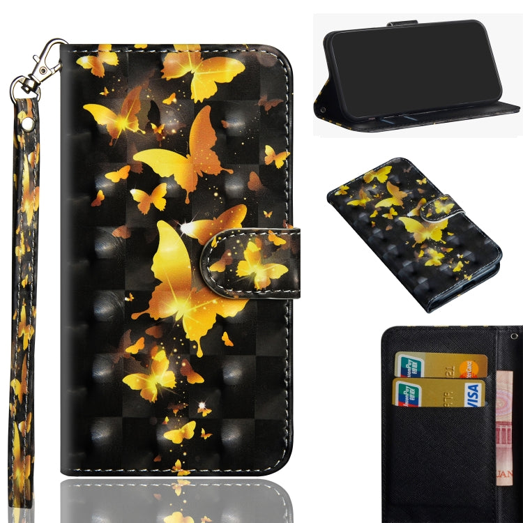 รูปแบบการวาดภาพ 3 มิติแนวนอนพลิกซองหนัง TPU + PU พร้อมตัวยึดและช่องเสียบการ์ดและกระเป๋าสตางค์, For Galaxy A9 (2018), For Galaxy A10, For Galaxy A10e, For Galaxy A20 / Galaxy A30