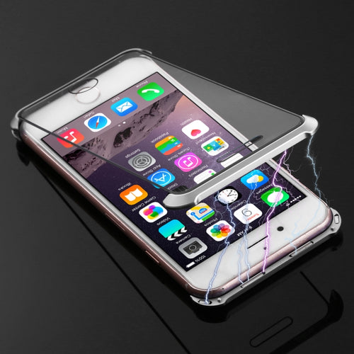Ultra-Thin Angular Frame Magnetic Absorption Double-Sided Tempered Glass Shell for iPhone 8, For iPhone 8