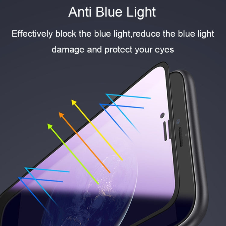 25 PCS AG Matte Anti Blue Light กระจกนิรภัยแบบเต็มฝาครอบ, For iPhone 6 Plus & 6s Plus, For iPhone 8 & 7, For iPhone 8 Plus & 7 Plus, For iPhone XS / X, For iPhone XR, For iPhone XS Max
