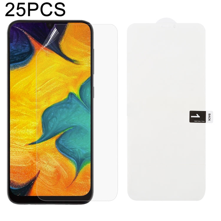 25 PCS Soft Hydrogel Film Full Cover Front Protector with Alcohol Cotton + Scratch Card for Galaxy, For Galaxy M30(25 PCS), For Galaxy Note 10 (25 PCS), For Galaxy Note 10+ (25 PCS), For Galaxy Note 8 (25 PCS), For Galaxy Note 9 (25 PCS)               ...
