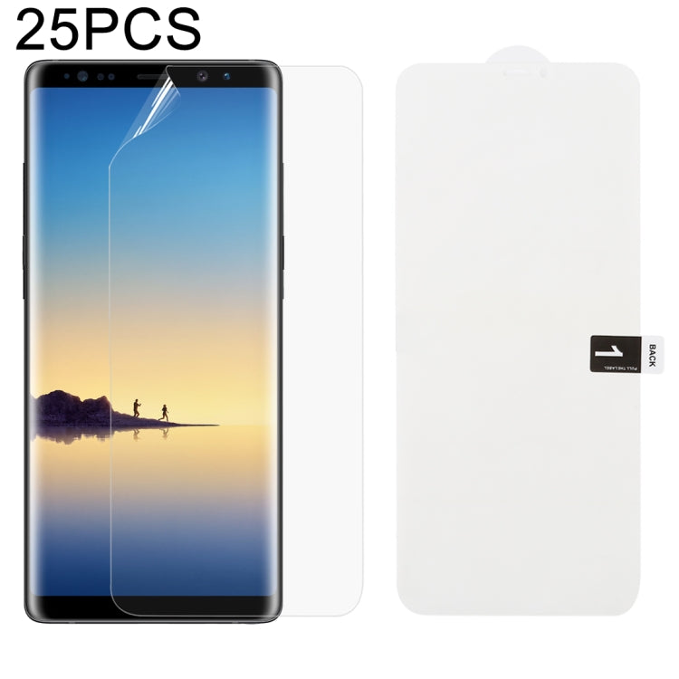 25 PCS Soft Hydrogel Film Full Cover Front Protector with Alcohol Cotton + Scratch Card for Galaxy, For Galaxy M30(25 PCS), For Galaxy Note 10 (25 PCS), For Galaxy Note 10+ (25 PCS), For Galaxy Note 8 (25 PCS), For Galaxy Note 9 (25 PCS)               ...
