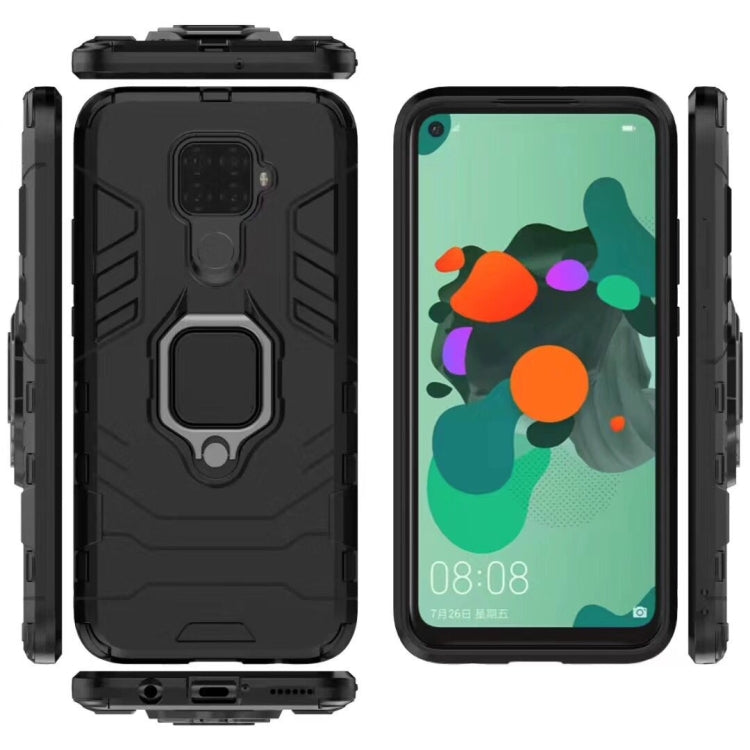 Panther PC + TPU เคสกันกระแทกพร้อมตัวยึดแหวนแม่เหล็กสำหรับ Huawei Nova 5i Pro / Mate 30 Lite, For Huawei Nova 5i Pro / Mate 30 Lite