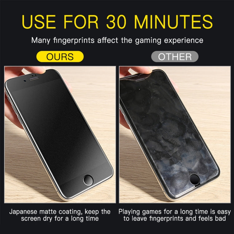 กระจกนิรภัย AG Matte Frosted Full Cover, For iPhone 6 & 6s, For iPhone 6 Plus & 6s Plus, For iPhone 8 / 7, For iPhone 8 Plus & 7 Plus, For iPhone XS / X / 11 Pro, For iPhone XR / 11, For iPhone XS Max / 11 Pro Max