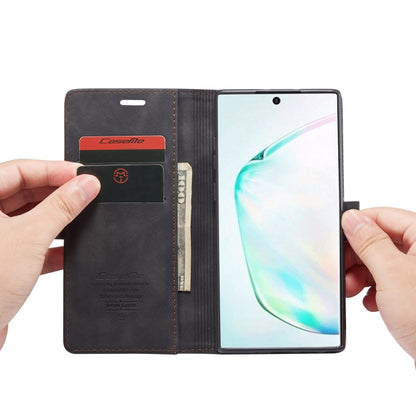 CaseMe-013 ซองหนังพลิกแนวนอนมัลติฟังก์ชั่นพร้อมช่องใส่การ์ด & ตัวยึด & กระเป๋าสตางค์สำหรับ Galaxy Note 10+, For Galaxy Note 10+