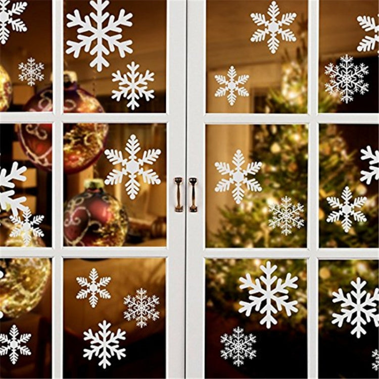 Creative Window Glass ประตูที่ถอดออกได้คริสต์มาสปีใหม่เทศกาลสติ๊กเกอร์ติดผนังตกแต่ง