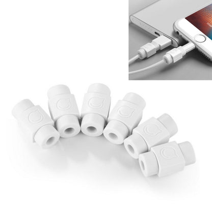 UGREEN LP127 6 ชิ้น ตัวป้องกันสายเคเบิลข้อมูลป้องกันการแตกหักสำหรับสายเคเบิลข้อมูลดั้งเดิมของ Apple ทั้งหมด