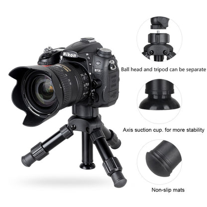 BEXIN MS02 ขาตั้งกล้องตั้งโต๊ะขนาดเล็กน้ำหนักเบาสำหรับกล้อง Dslr โทรศัพท์, MS02