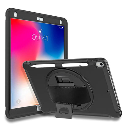 ฝาครอบป้องกัน PC + TPU หมุนได้ 360 องศาพร้อมตัวยึดและสายคล้องมือ, For iPad Pro 10.5 inch, For iPad mini (2019) & mini 4, For iPad mini 3 & 2 & 1, For iPad 9.7 inch (2017)