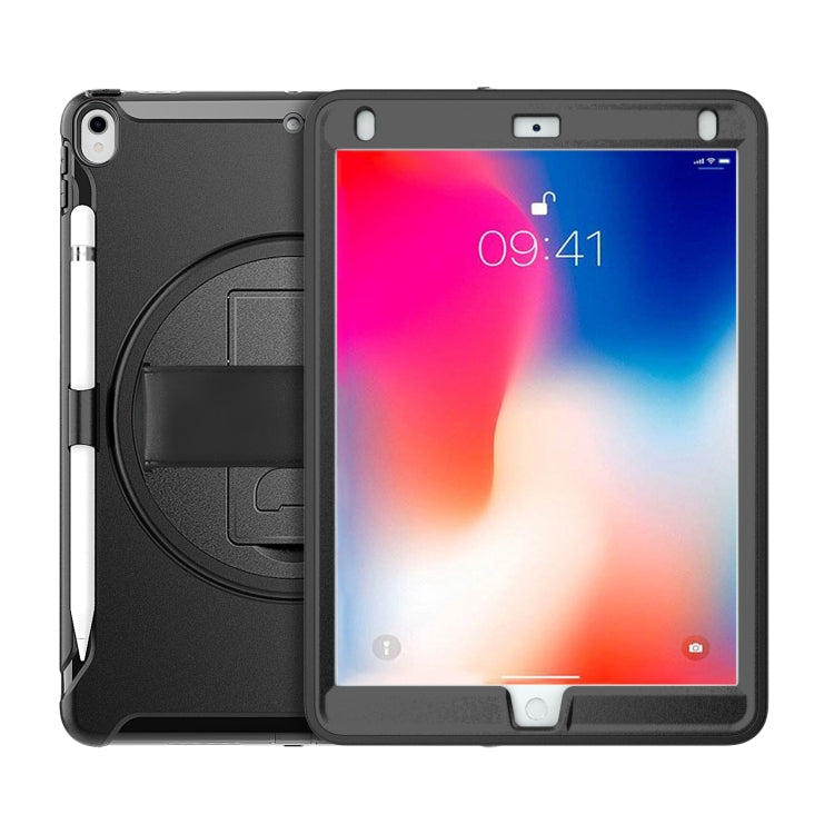 ฝาครอบป้องกัน PC + TPU หมุนได้ 360 องศาพร้อมตัวยึดและสายคล้องมือ, For iPad Pro 10.5 inch, For iPad mini (2019) & mini 4, For iPad mini 3 & 2 & 1, For iPad 9.7 inch (2017)