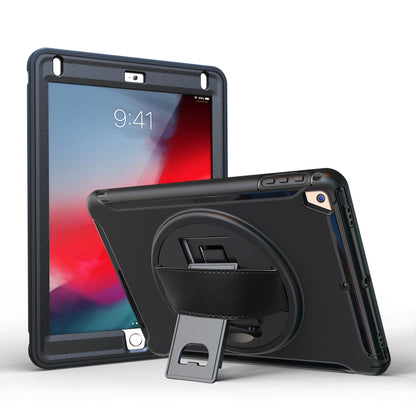 ฝาครอบป้องกัน PC + TPU หมุนได้ 360 องศาพร้อมตัวยึดและสายคล้องมือ, For iPad Pro 10.5 inch, For iPad mini (2019) & mini 4, For iPad mini 3 & 2 & 1, For iPad 9.7 inch (2017)