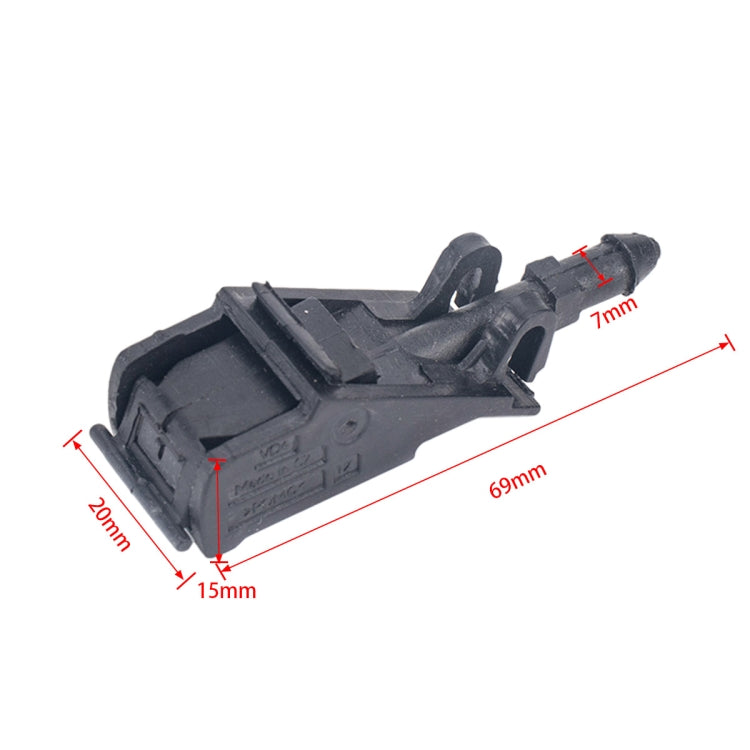 2 PCS เครื่องซักผ้ากระจกหน้ารถ Wiper Jet หัวฉีดน้ำ 6RD955985 สำหรับ Volkswagen, For Volkswagen