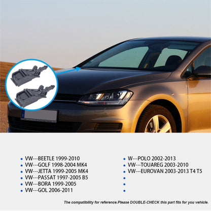 2 PCS เครื่องซักผ้ากระจกหน้ารถ Wiper Jet หัวฉีดน้ำ 6RD955985 สำหรับ Volkswagen, For Volkswagen