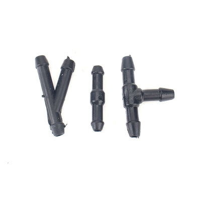 2 ชิ้นด้านหน้าเครื่องซักผ้ากระจกหน้ารถ Wiper Jet หัวฉีดน้ำ + ท่อเชื่อมต่อชุด 3W7Z17603AA สำหรับ Ford F-150, For Ford F-150 + Hose