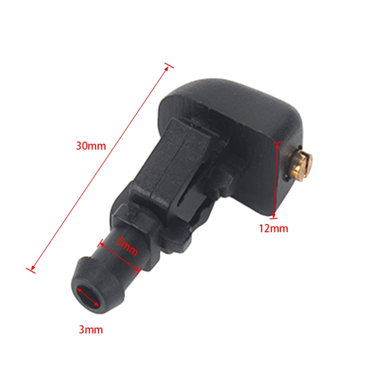 2 ชิ้นด้านหน้าเครื่องซักผ้ากระจกหน้ารถ Wiper Jet หัวฉีดน้ำ + ท่อเชื่อมต่อชุด 3W7Z17603AA สำหรับ Ford F-150, For Ford F-150 + Hose