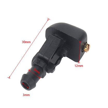 2 ชิ้นด้านหน้าเครื่องซักผ้ากระจกหน้ารถ Wiper Jet หัวฉีดน้ำ + ท่อเชื่อมต่อชุด 3W7Z17603AA สำหรับ Ford F-150, For Ford F-150 + Hose