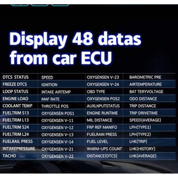 C1 OBD2 + โหมด GPS รถ HUD Head-up Display เข็มทิศ/ความเร็ว/อุณหภูมิน้ำ/จอแสดงผลแรงดันไฟฟ้า/ความเร็ว/นาฬิกาปลุก/ฟังก์ชั่นนำทาง, C1 With Navigation Function