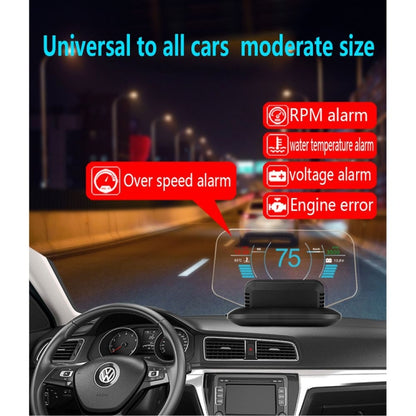 C1 OBD2 + โหมด GPS รถ HUD Head-up Display เข็มทิศ/ความเร็ว/อุณหภูมิน้ำ/จอแสดงผลแรงดันไฟฟ้า/ความเร็ว/นาฬิกาปลุก/ฟังก์ชั่นนำทาง, C1 With Navigation Function