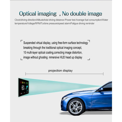 C1 OBD2 + โหมด GPS รถ HUD Head-up Display เข็มทิศ/ความเร็ว/อุณหภูมิน้ำ/จอแสดงผลแรงดันไฟฟ้า/ความเร็ว/นาฬิกาปลุก/ฟังก์ชั่นนำทาง, C1 With Navigation Function