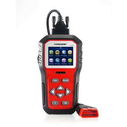 KONNWEI KW860 รถ 2.8 นิ้วหน้าจอสี TFT เครื่องทดสอบแบตเตอรี่รองรับ 8 ภาษา / ฟังก์ชั่นการวิเคราะห์คีย์ I, KW860