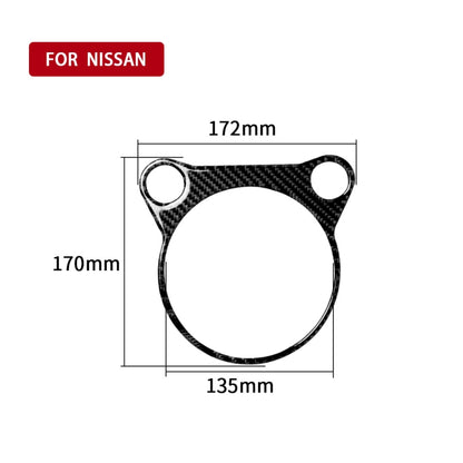 คาร์บอนไฟเบอร์ทั้งตำแหน่งเกียร์แผงคอนโซลสติกเกอร์ตกแต่งสำหรับ Nissan 370Z Z34 2009-, ซ้ายและขวา Universal, Whole Gear Position Console Panel