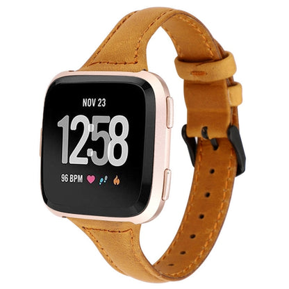 สำหรับ Fitbit Versa razy Horse Texture สายหนังแท้