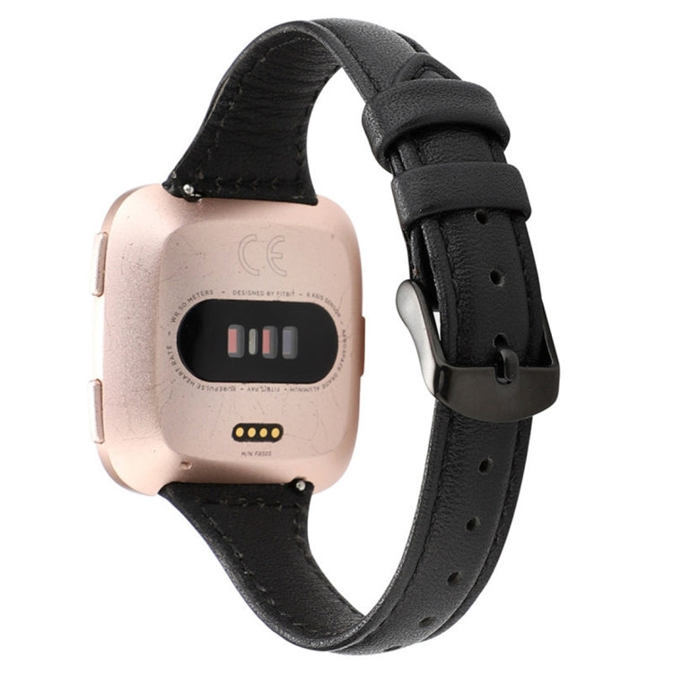 สำหรับ Fitbit Versa razy Horse Texture สายหนังแท้