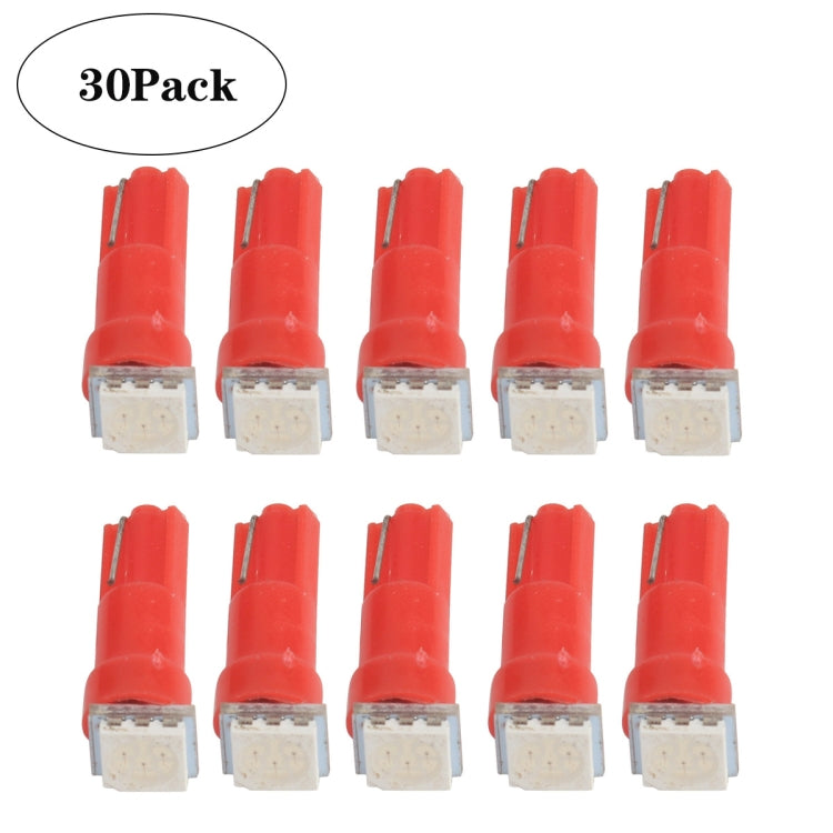 30 ชิ้น T5 การปรับเปลี่ยนรถ LED ไฟแสดงสถานะแสงสีแดง, A3892
