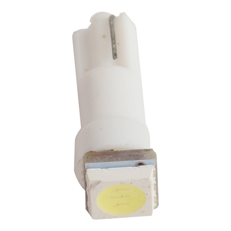 30 ชิ้น T5 1LED SMD-5050 การปรับเปลี่ยนรถ LED ไฟแสดงสถานะแสงสีขาว, A3896