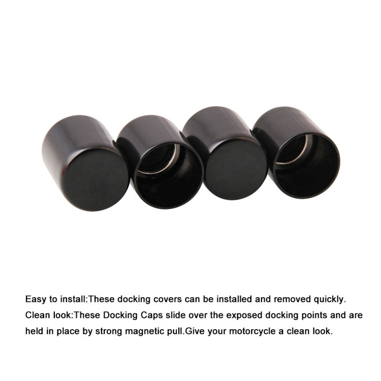 1 คู่รถจักรยานยนต์ Docking Hardware Point Cover Kit สำหรับ Harley, MB-RLR002-BK