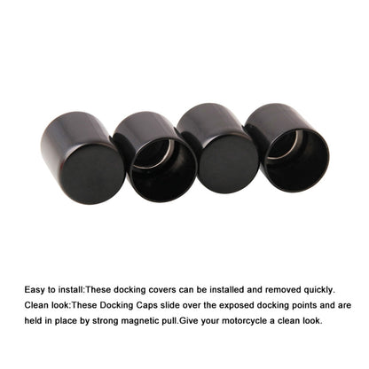 1 คู่รถจักรยานยนต์ Docking Hardware Point Cover Kit สำหรับ Harley, MB-RLR002-BK
