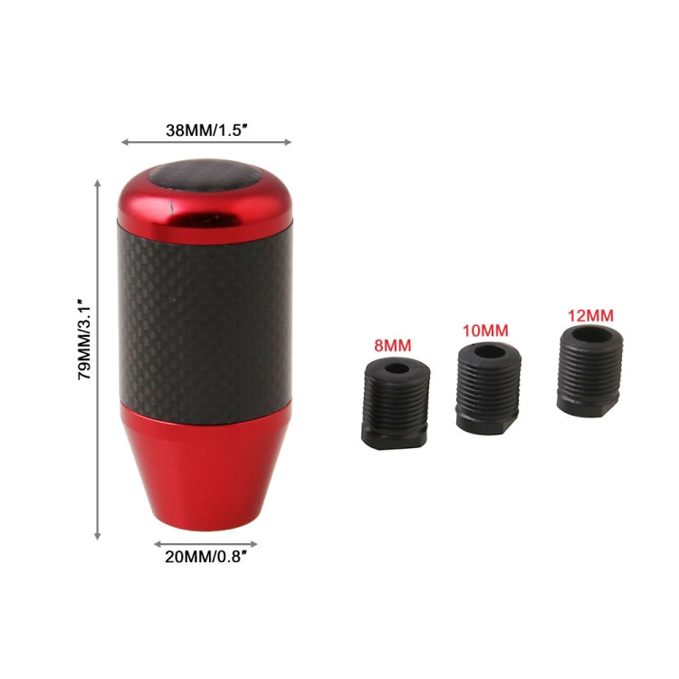 รถ คาร์บอนไฟเบอร์เกียร์ธรรมดาเกียร์คันเกียร์ 5 6 ความเร็ว, Manual Gear Lever Shift Knob