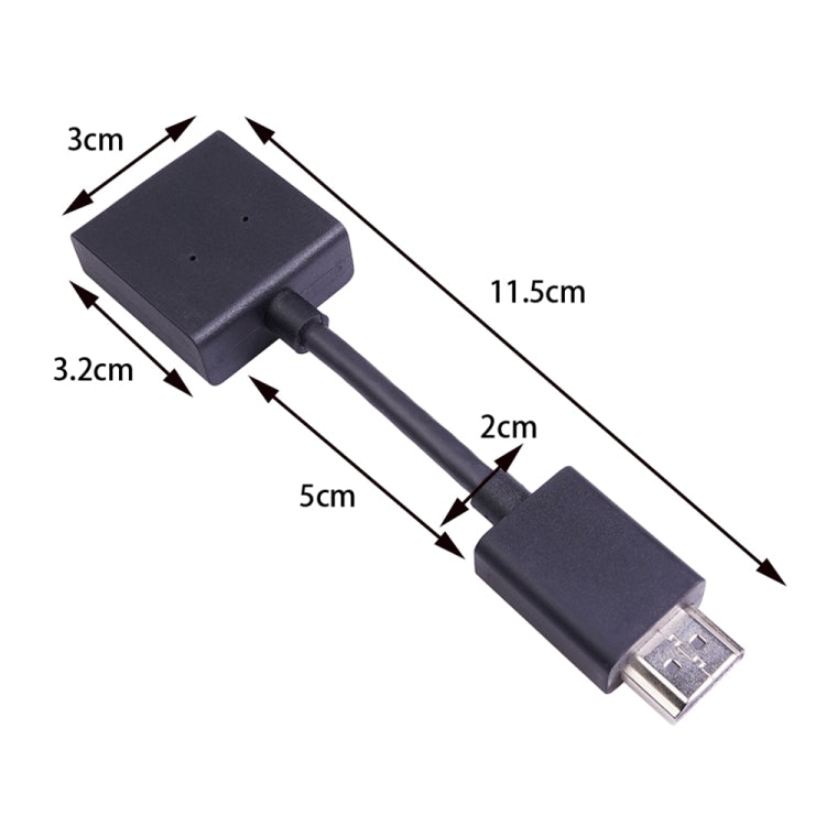 4K HDMI ชายกับหญิงหมุนอะแดปเตอร์แปลงสายต่อขยายชุบทอง