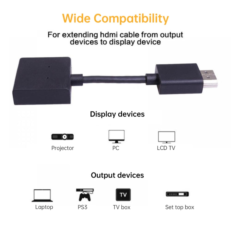4K HDMI ชายกับหญิงหมุนอะแดปเตอร์แปลงสายต่อขยายชุบทอง
