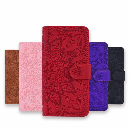 Calf Pattern Mandala ซองหนังนูนออกแบบพับคู่พร้อมกระเป๋าสตางค์และที่วางและช่องเสียบการ์ด, For Xiaomi Redmi Note 8 Pro, For Galaxy A10s, For Galaxy A20s, For Galaxy A30s / A50s, For Xiaomi Mi CC9e / Mi A3