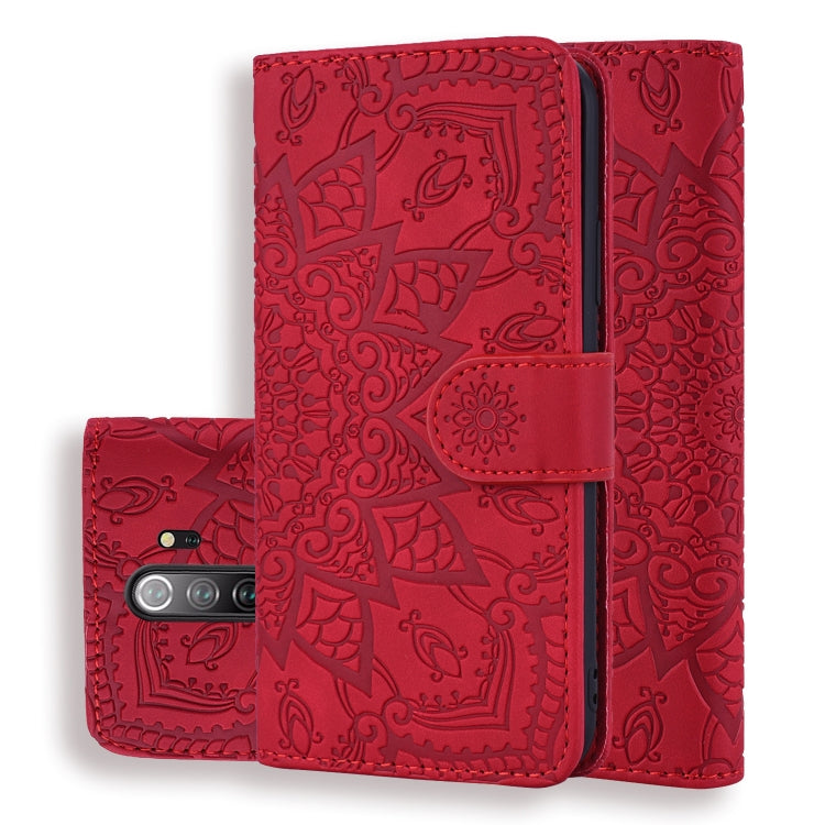 Calf Pattern Mandala ซองหนังนูนออกแบบพับคู่พร้อมกระเป๋าสตางค์และที่วางและช่องเสียบการ์ด, For Xiaomi Redmi Note 8 Pro, For Galaxy A10s, For Galaxy A20s, For Galaxy A30s / A50s, For Xiaomi Mi CC9e / Mi A3