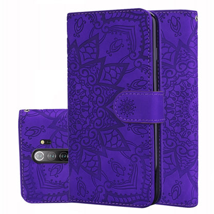 Calf Pattern Mandala ซองหนังนูนออกแบบพับคู่พร้อมกระเป๋าสตางค์และที่วางและช่องเสียบการ์ด, For Xiaomi Redmi Note 8 Pro, For Galaxy A10s, For Galaxy A20s, For Galaxy A30s / A50s, For Xiaomi Mi CC9e / Mi A3
