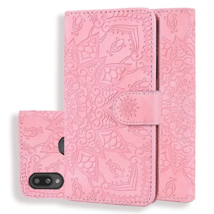 Calf Pattern Mandala ซองหนังนูนออกแบบพับคู่พร้อมกระเป๋าสตางค์และที่วางและช่องเสียบการ์ด, For Xiaomi Redmi Note 8 Pro, For Galaxy A10s, For Galaxy A20s, For Galaxy A30s / A50s, For Xiaomi Mi CC9e / Mi A3