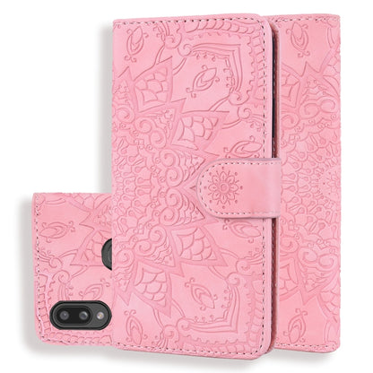 Calf Pattern Mandala ซองหนังนูนออกแบบพับคู่พร้อมกระเป๋าสตางค์และที่วางและช่องเสียบการ์ด, For Xiaomi Redmi Note 8 Pro, For Galaxy A10s, For Galaxy A20s, For Galaxy A30s / A50s, For Xiaomi Mi CC9e / Mi A3