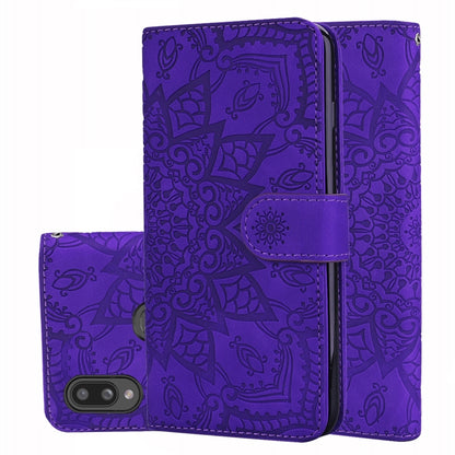 Calf Pattern Mandala ซองหนังนูนออกแบบพับคู่พร้อมกระเป๋าสตางค์และที่วางและช่องเสียบการ์ด, For Xiaomi Redmi Note 8 Pro, For Galaxy A10s, For Galaxy A20s, For Galaxy A30s / A50s, For Xiaomi Mi CC9e / Mi A3
