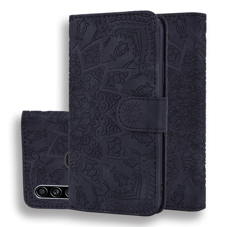 Calf Pattern Mandala ซองหนังนูนออกแบบพับคู่พร้อมกระเป๋าสตางค์และที่วางและช่องเสียบการ์ด, For Xiaomi Redmi Note 8 Pro, For Galaxy A10s, For Galaxy A20s, For Galaxy A30s / A50s, For Xiaomi Mi CC9e / Mi A3