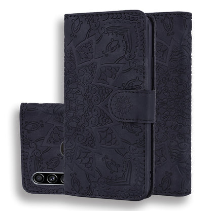 Calf Pattern Mandala ซองหนังนูนออกแบบพับคู่พร้อมกระเป๋าสตางค์และที่วางและช่องเสียบการ์ด, For Xiaomi Redmi Note 8 Pro, For Galaxy A10s, For Galaxy A20s, For Galaxy A30s / A50s, For Xiaomi Mi CC9e / Mi A3