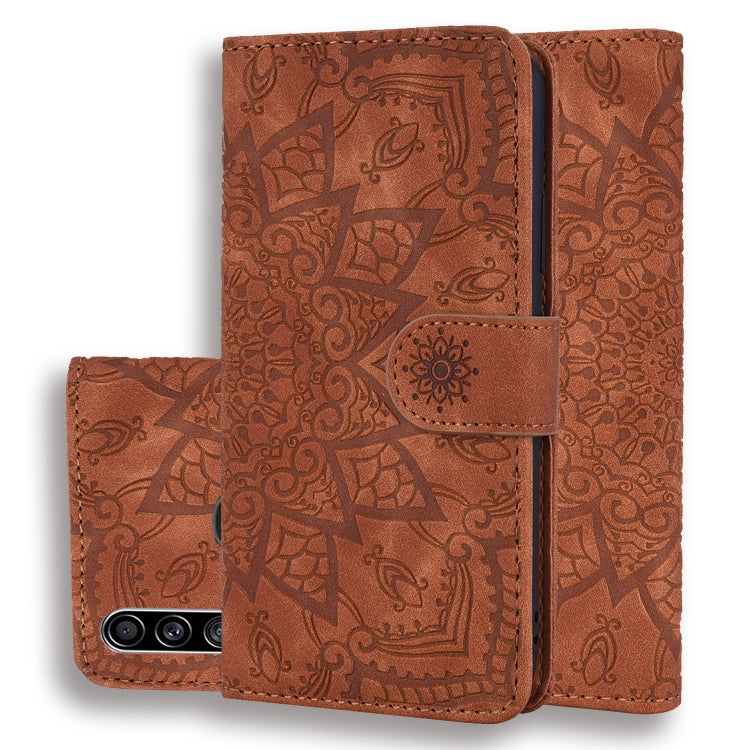 Calf Pattern Mandala ซองหนังนูนออกแบบพับคู่พร้อมกระเป๋าสตางค์และที่วางและช่องเสียบการ์ด, For Xiaomi Redmi Note 8 Pro, For Galaxy A10s, For Galaxy A20s, For Galaxy A30s / A50s, For Xiaomi Mi CC9e / Mi A3