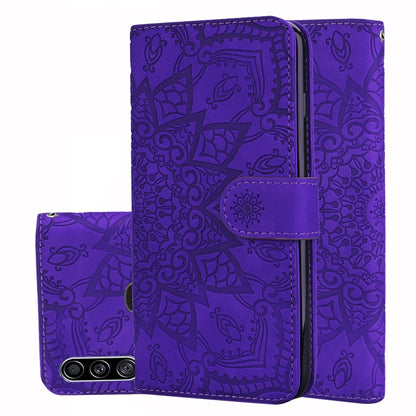 Calf Pattern Mandala ซองหนังนูนออกแบบพับคู่พร้อมกระเป๋าสตางค์และที่วางและช่องเสียบการ์ด, For Xiaomi Redmi Note 8 Pro, For Galaxy A10s, For Galaxy A20s, For Galaxy A30s / A50s, For Xiaomi Mi CC9e / Mi A3