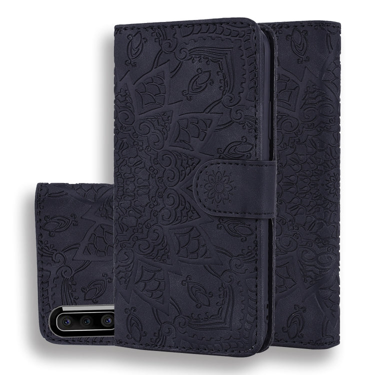 Calf Pattern Mandala ซองหนังนูนออกแบบพับคู่พร้อมกระเป๋าสตางค์และที่วางและช่องเสียบการ์ด, For Xiaomi Redmi Note 8 Pro, For Galaxy A10s, For Galaxy A20s, For Galaxy A30s / A50s, For Xiaomi Mi CC9e / Mi A3