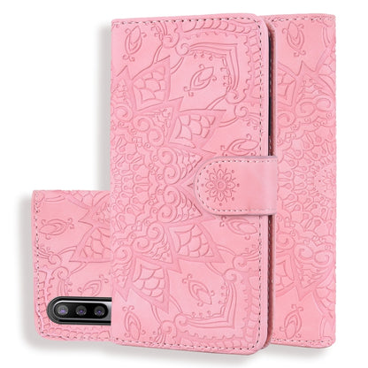 Calf Pattern Mandala ซองหนังนูนออกแบบพับคู่พร้อมกระเป๋าสตางค์และที่วางและช่องเสียบการ์ด, For Xiaomi Redmi Note 8 Pro, For Galaxy A10s, For Galaxy A20s, For Galaxy A30s / A50s, For Xiaomi Mi CC9e / Mi A3