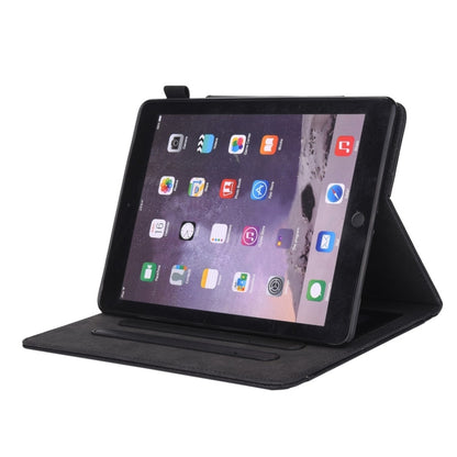 สำหรับ iPad 10.2 นิ้วสไตล์ธุรกิจซองหนังพลิกแนวนอนพร้อมตัวยึดและช่องเสียบการ์ดและกรอบรูปและกระเป๋าสตางค์
