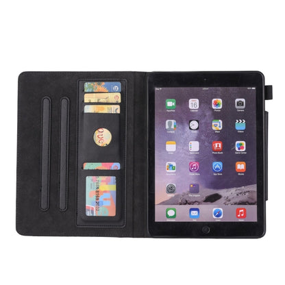 สำหรับ iPad 10.2 นิ้วสไตล์ธุรกิจซองหนังพลิกแนวนอนพร้อมตัวยึดและช่องเสียบการ์ดและกรอบรูปและกระเป๋าสตางค์